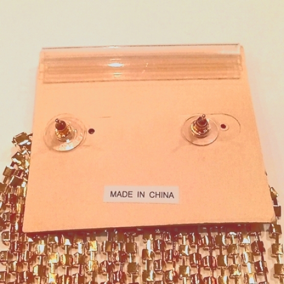 📀 C&C Iridescent Chandelier Cascade Rhinestone Earrings NEW! - Picture 9 of 12